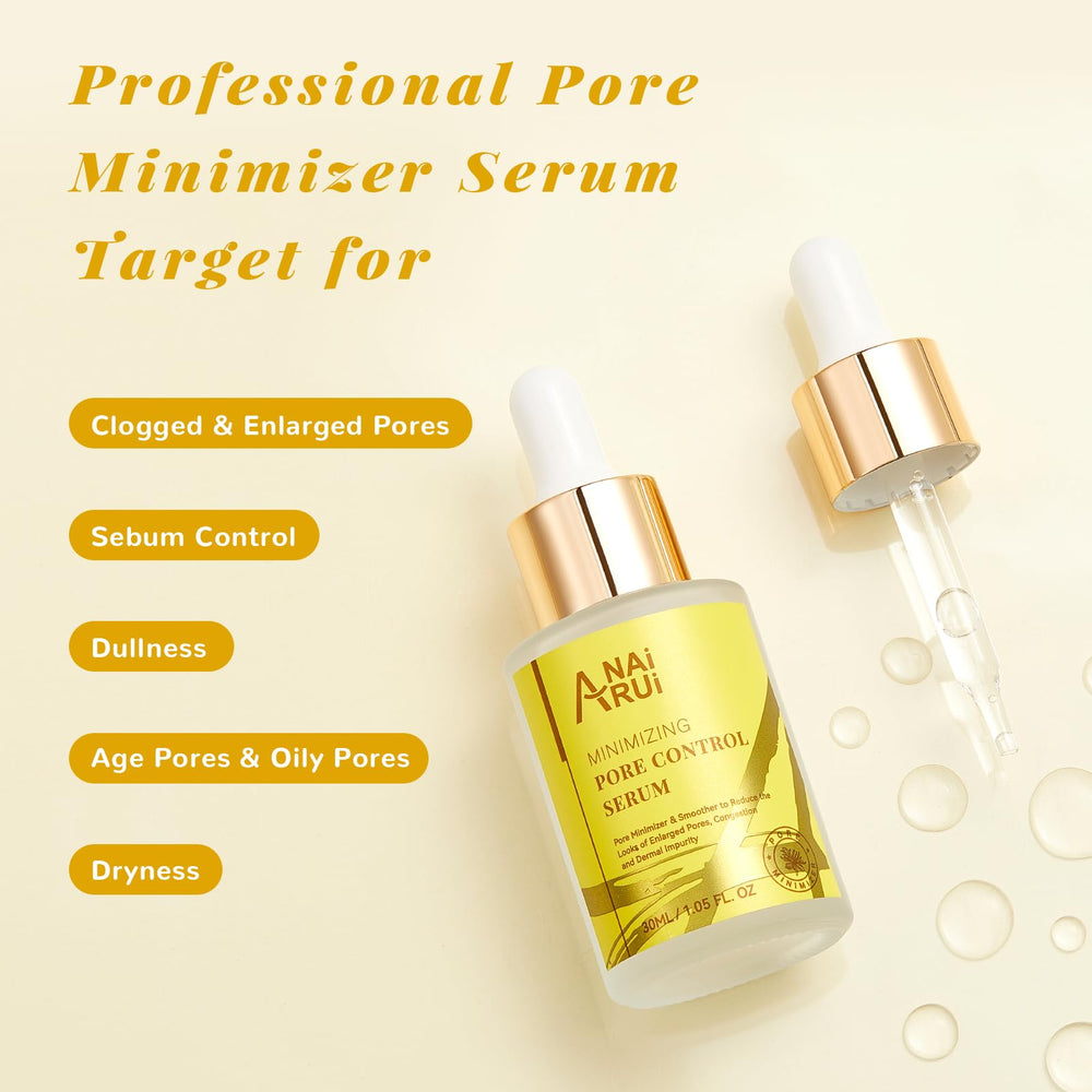 ANAI RUI Pore Minimizer Serum ingredients label highlights Niacinamide and botanicals