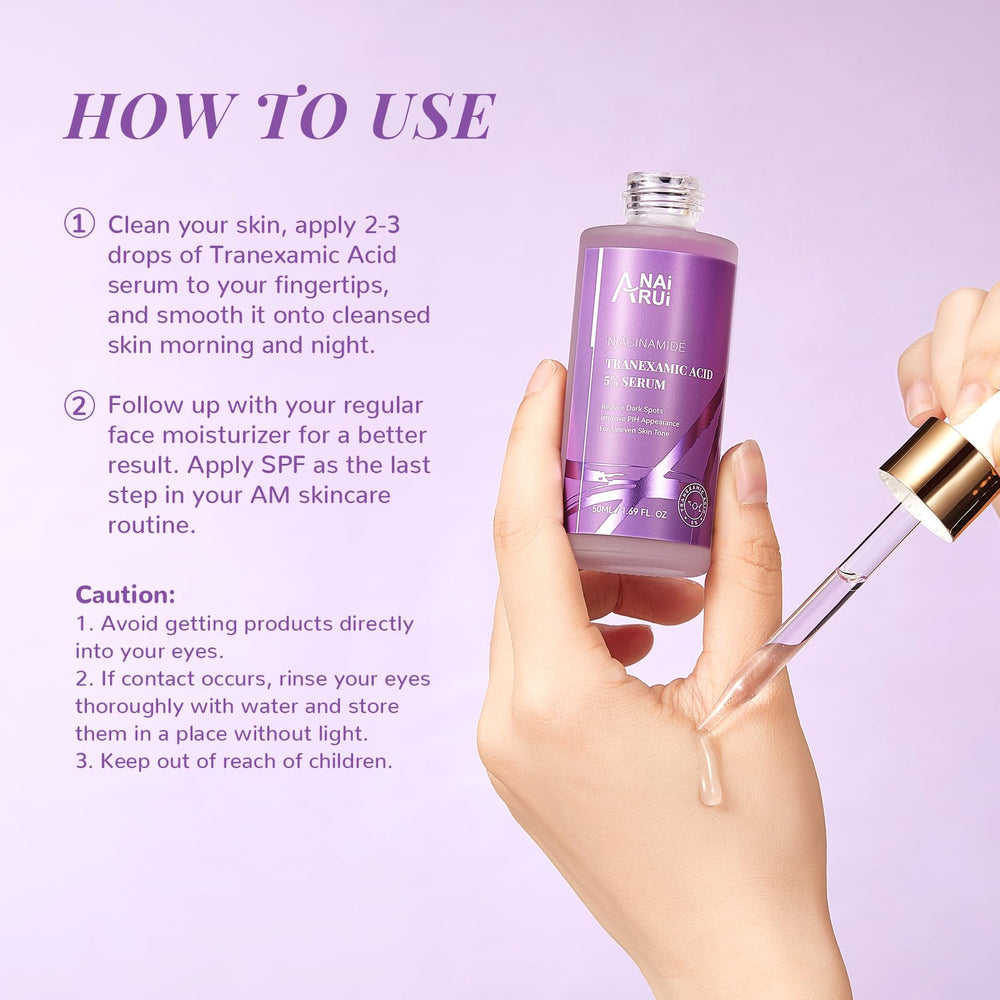 ANAI RUI application on cheek demonstrates gentle fast absorption