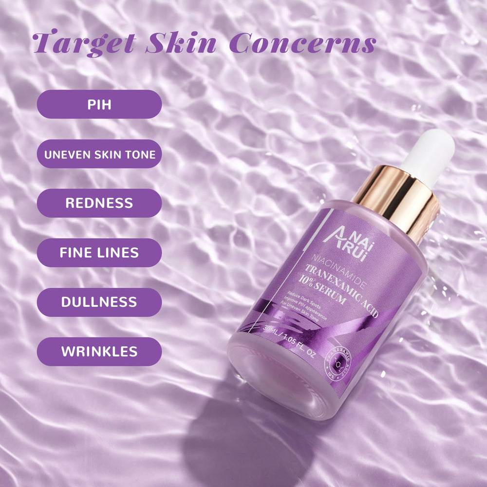 ANAI RUI serum texture close-up shows lightweight, non-greasy feel
