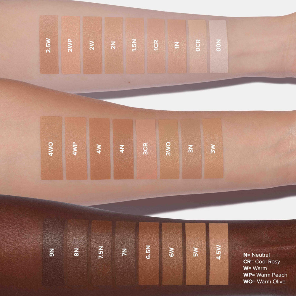 Close-up texture of Anastasia Beverly Hills foundation highlighting hydrating, breathable velvet-matte consistency