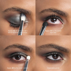 Anastasia Beverly Hills Mini Embers applied on eyelids for versatile looks.