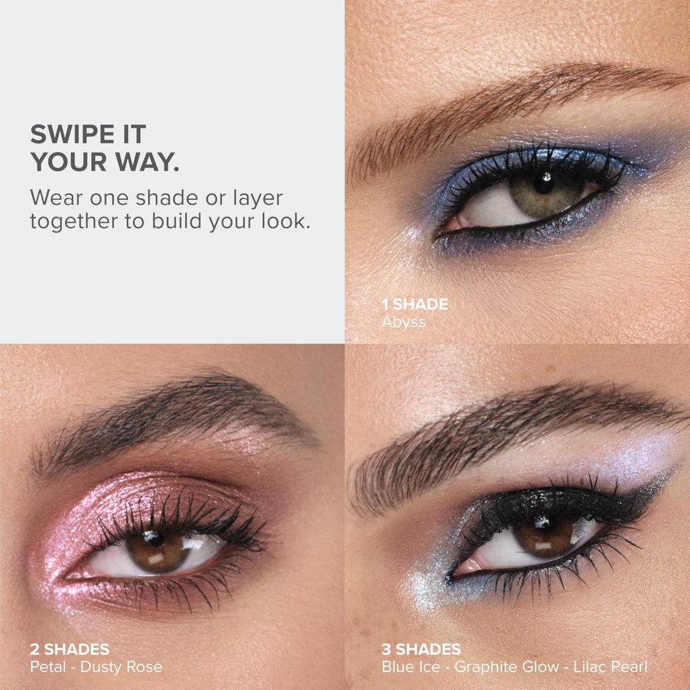 Compact packaging for travel: Anastasia GLIDR Shadow Stick Brandy Flame