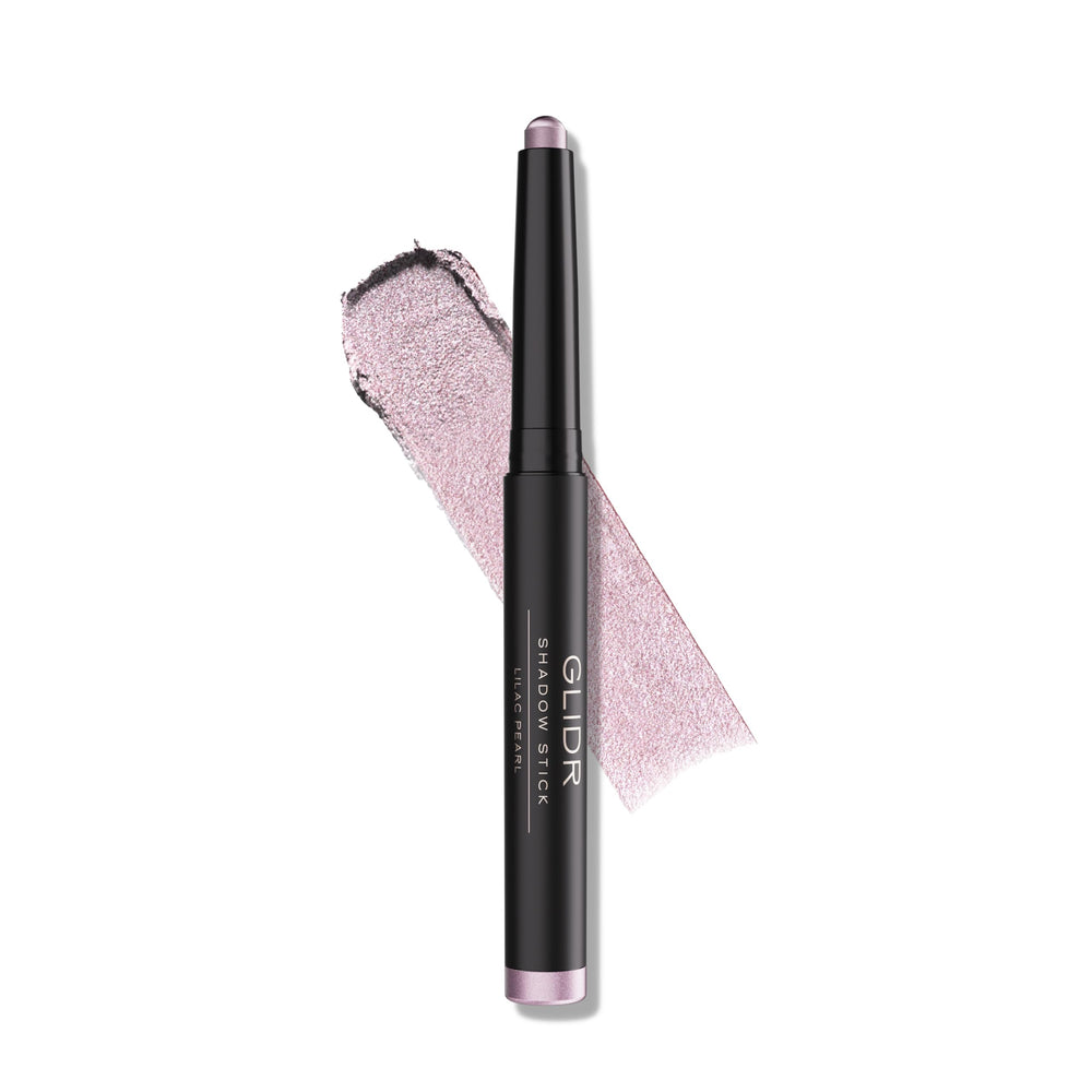Anastasia GLIDR Shadow Stick Lilac Pearl swatches show bold pigment in one swipe