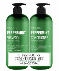 AnatoliaDaphne peppermint oil shampoo and conditioner duo pack for refreshed hair