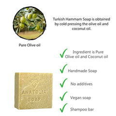 Anatolia Soap versatile bar for bath, home, travel, or gym routines.