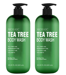 AnatoliaDaphne Tea Tree Body Wash bottle shows a large 600 ml size for daily use.