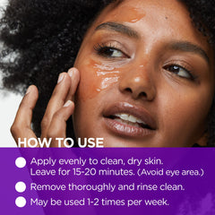 Andalou Naturals BioActive 8 Berry Mask application swatch demonstrates creamy texture