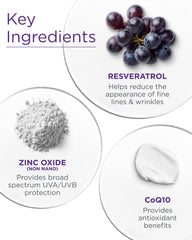 Andalou Naturals face and neck application showing daily sun care routine.