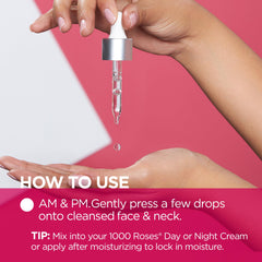 Rose extracts highlight from Andalou Naturals oil for gentle care