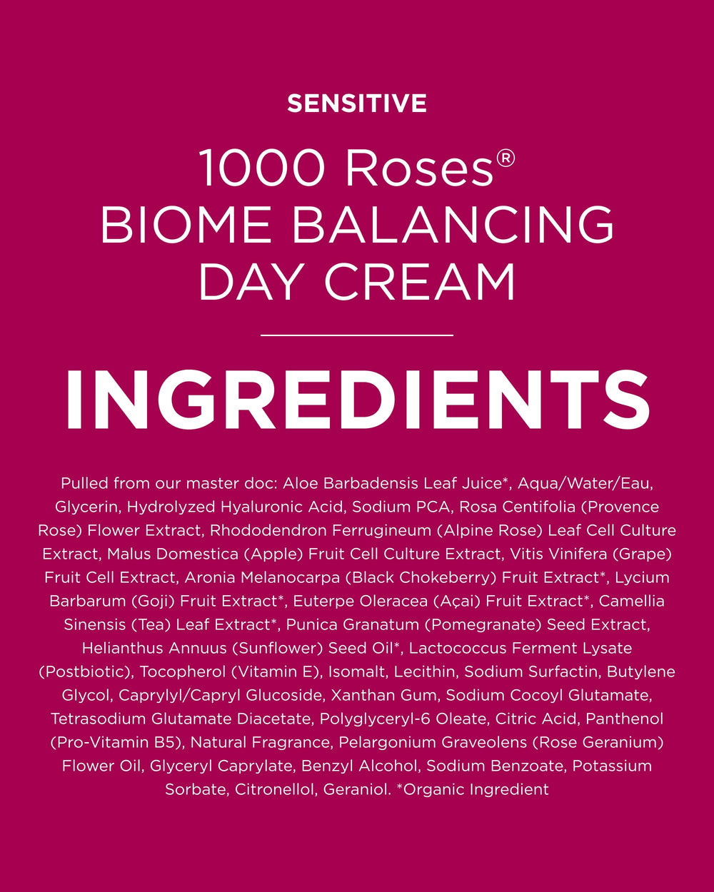 Andalou Naturals vegan gluten free ingredients label aligns with clean beauty values