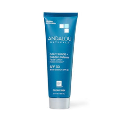 Andalou Naturals Daily Shade sunscreen pump-dispense for easy application.