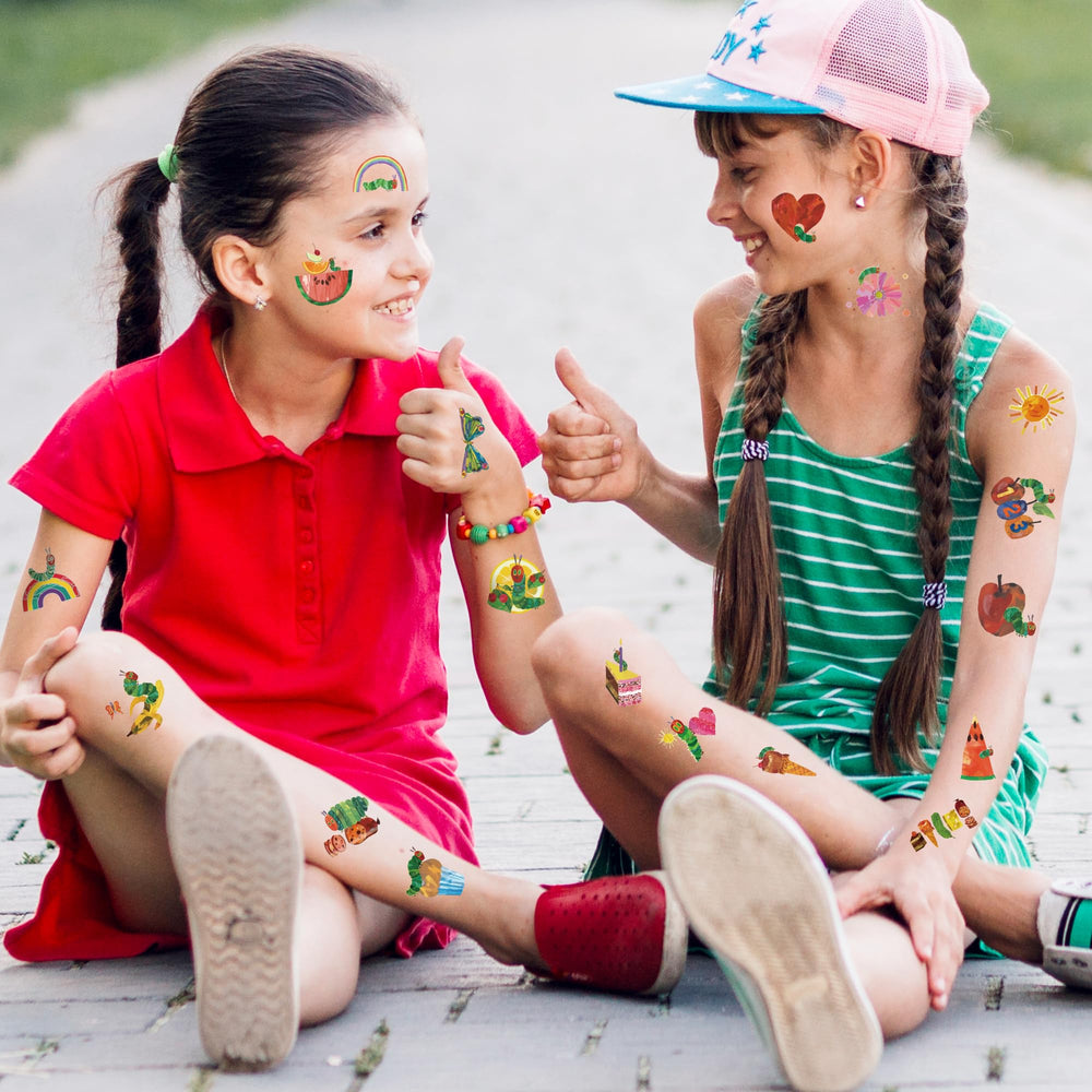 Andi Cppss Hungry Insects tattoos suit birthdays, school events, and caterpillar activities