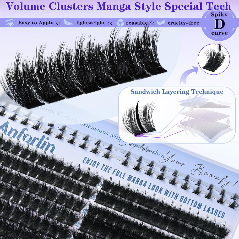 DIY at-home lash extension kit from ANFORLIN for convenient glam