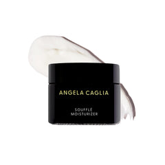 Angela Caglia Soufflé Moisturizer texture spread shows lightweight hydration