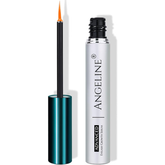 Angeline Premium Lash Serum bottle with fine-tip applicator for fuller lashes.