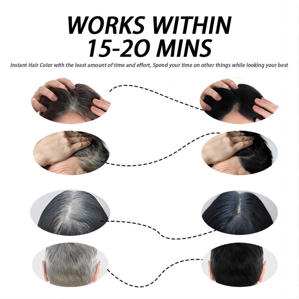 AngeRose Hair Dye Shampoo packaging highlights 30+ days of color.
