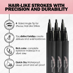 Anglicolor Mocha natural brow effect after blending