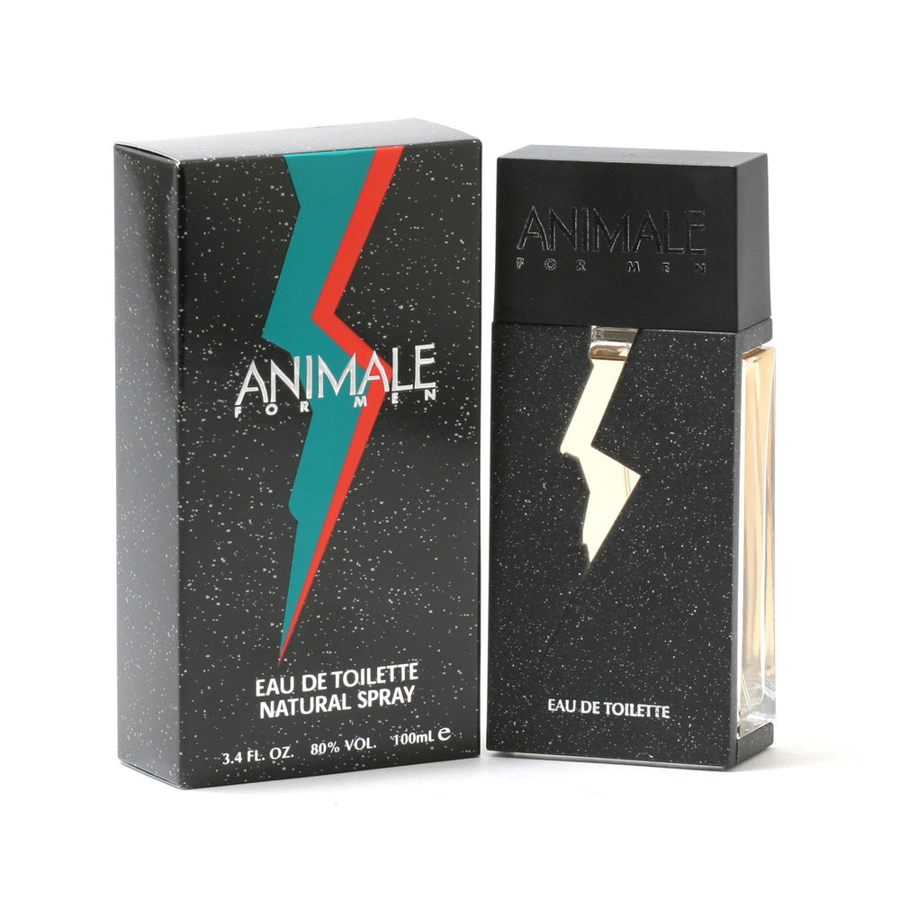 Animale Men EDT bottle with citrus and greens, ideal for daytime wear.