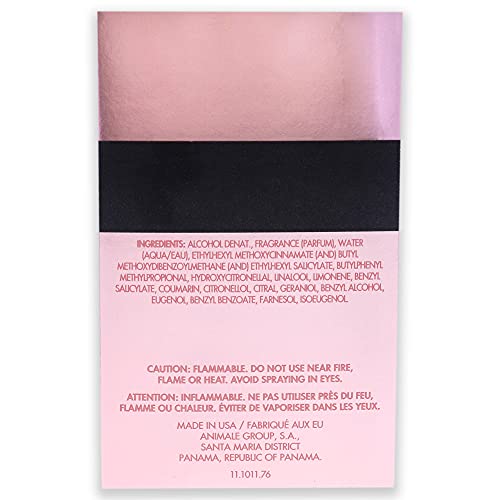 Animale Seduction Femme label graphic on bottle, strengthens brand recognition.