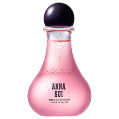 ANNA SUI Rich Lotion bottle with ginger root extract for hydrated, refreshed skin.