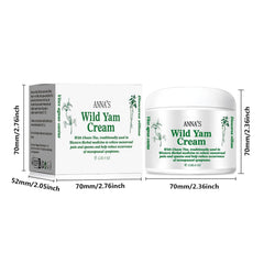 Organic plant extracts power Anna's Wild Yam Cream's natural blend.