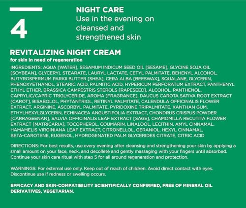 ANNEMARIE BORLIND night cream being applied to skin for nightly routine.