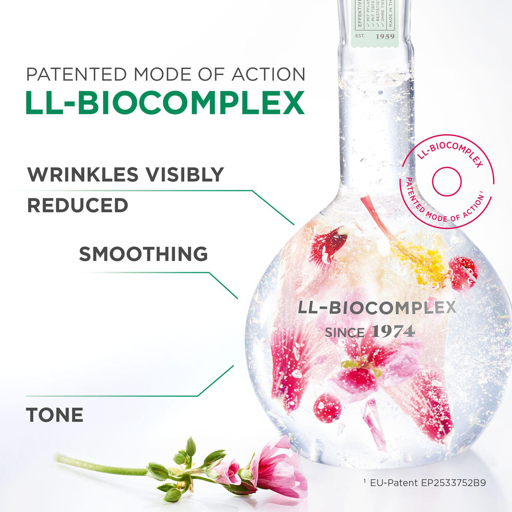 ANNEMARIE BORLIND hibiscus extract close-up showing antioxidant blend for skin comfort.