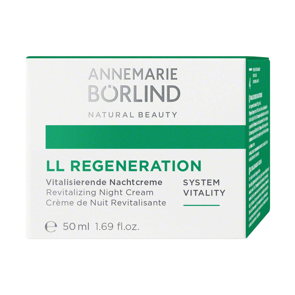 LL Regeneration cream texture close-up highlighting velvety finish for smoother skin appearance.