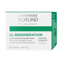 LL Regeneration cream texture close-up highlighting velvety finish for smoother skin appearance.