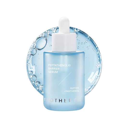 ANOTHERFACE Peptathenol 10percent serum bottle highlighting hydration and barrier support