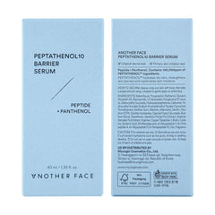 ANOTHERFACE Peptathenol 10percent serum skin surface ready for routine