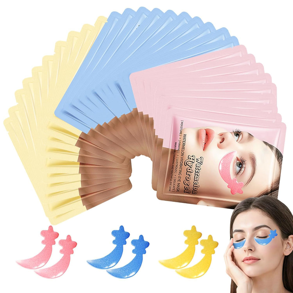 ANPODE blueberry-watermelon-24k-gold eye patches de-puff tired eyes with cooling hydrogel