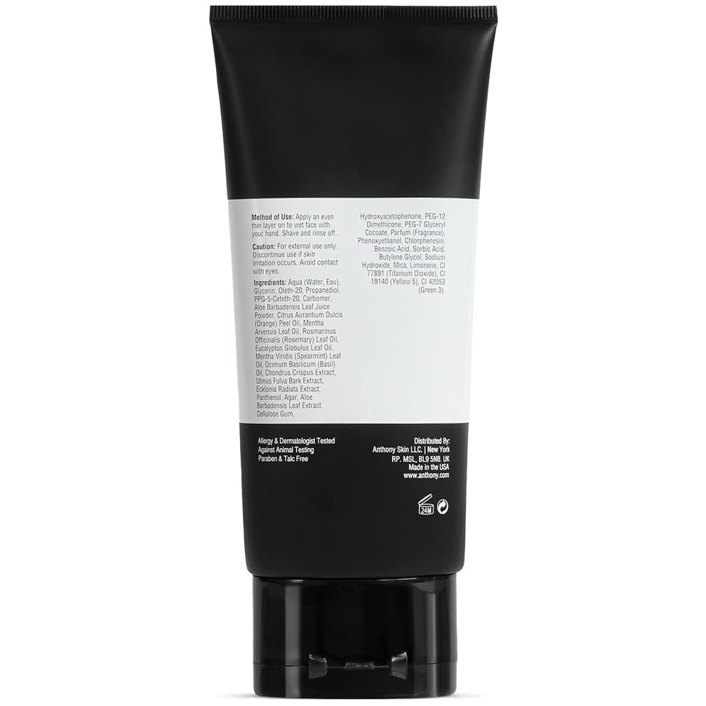 Anthony Shaving Cream is cruelty-free and USA-made, trusted by barbers.