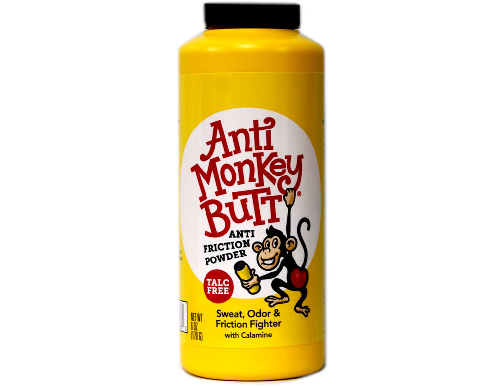 Anti Monkey Butt men's body powder skin application shows quick absorption and comfort.