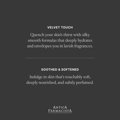 Antica Farmacista body moisturizer sweet almond oil nourishes dry skin.