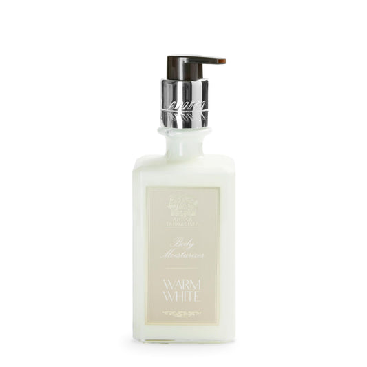 Antica Farmacista Body Moisturizer Warm White bottle for daily luxurious hydration.