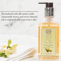 Close-up of Hana Lei luxurious foam-lather highlighting pampering cleanse