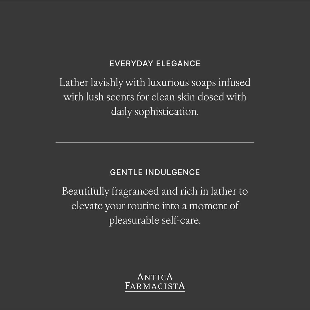 Antica Farmacista Ingredients silk amino acids chamomile honey nourish the skin.