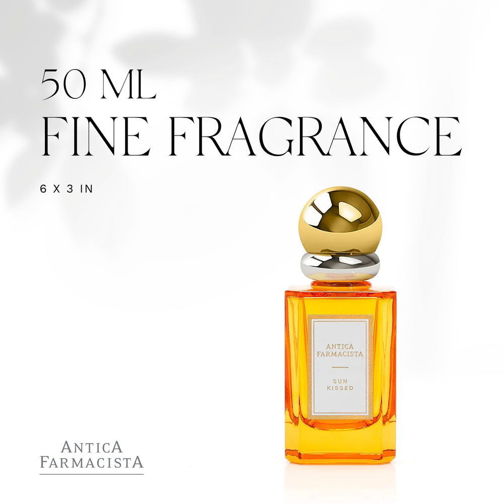 Antica Farmacista Sun Kissed eau de parfum 1.7 oz shows elegant packaging and lasting scent.