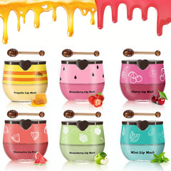 Anweina Bee Lip Balm Honey Pot with honey scent for deep moisture and smooth lips.