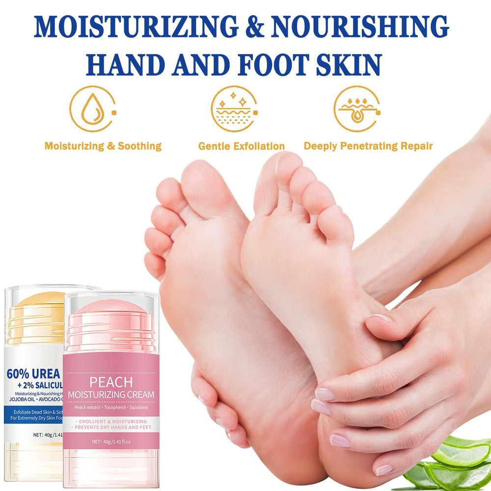 Anweina dry cracked feet becoming softer with regular use.