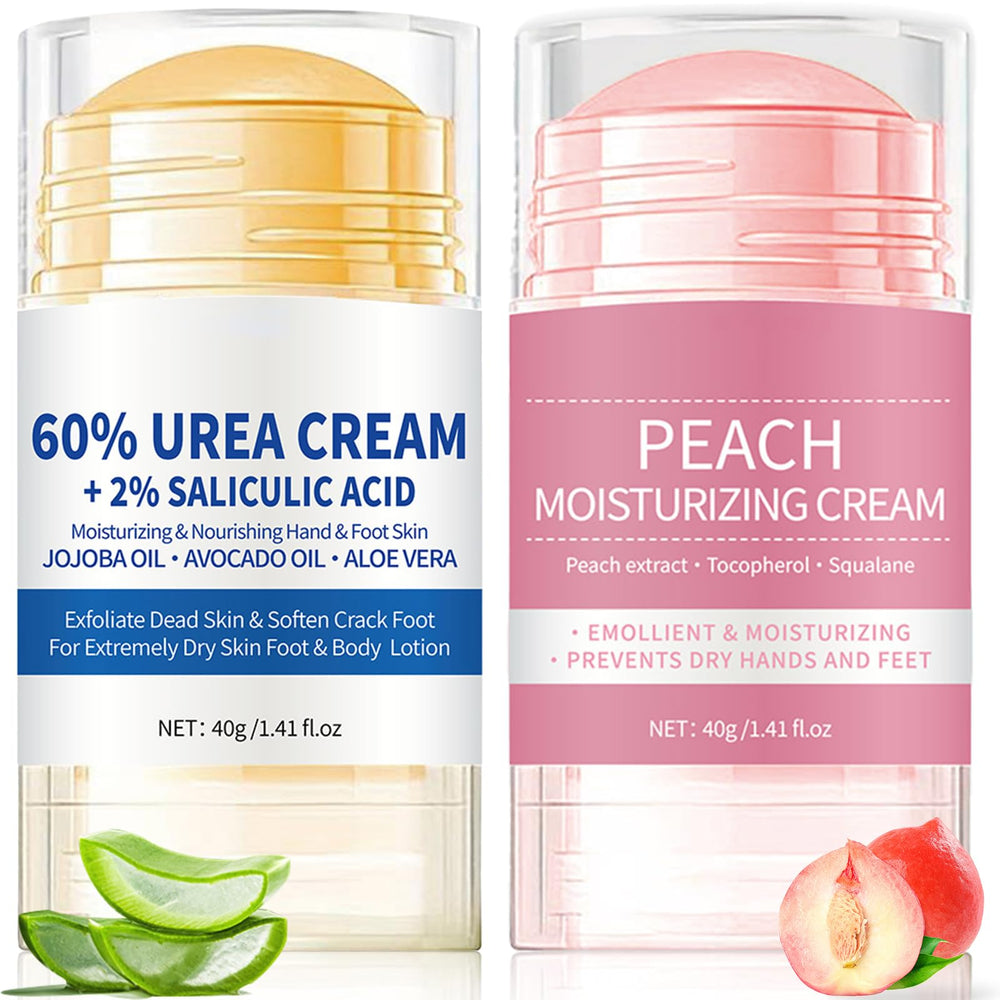 Anweina two-pack urea foot cream for deep hydration and smoother skin.