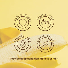 ANYELUZ Banana Conditioner label close-up highlighting natural oils