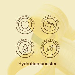 ANYELUZ Banana Hair Mask cream closeup highlights conditioning formula