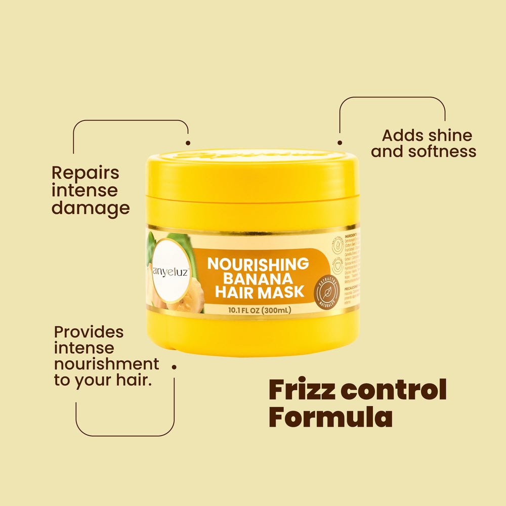 ANYELUZ Banana Hair Mask texture swirl indicates rich hydration