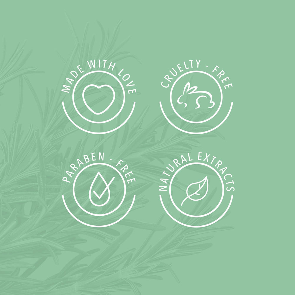 ANYELUZ daily care ritual scene with rosemary fragrance ambience.