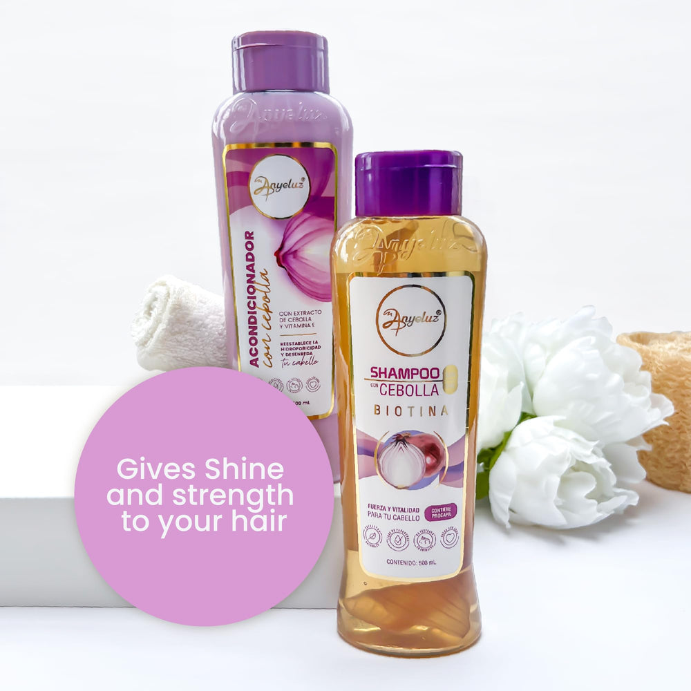Anyeluz onion-hair-texture-after depicts revived, shinier strands after use.
