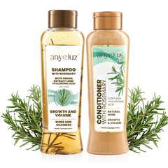 ANYELUZ rosemary shampoo bottle for daily refreshing wash.