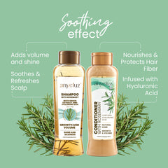 ANYELUZ rosemary shampoo lather close-up showing clean scalp feel.