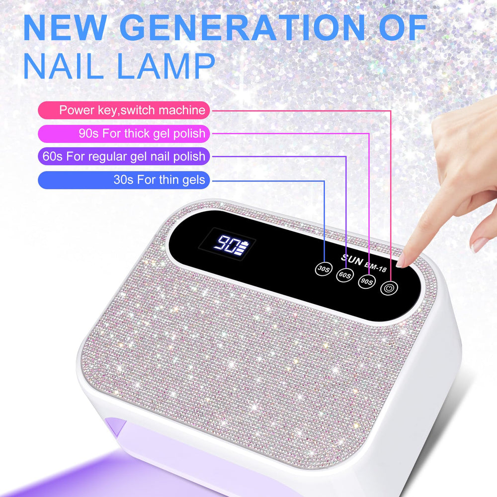 ANYINS LED Nail Lamp close-up of UV/LED beads for universal gel compatibility